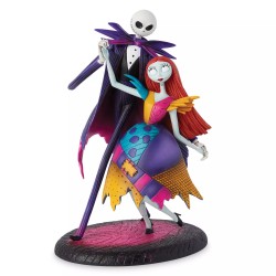 Enesco Disney Nightmare Before Christmas Jack and Sally on Rooftop Figurine - Thumbnail