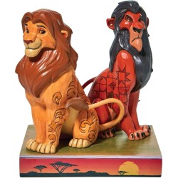 Enesco Disney The Lion King Proud and Petulant Simba and Scar Figurine - Thumbnail