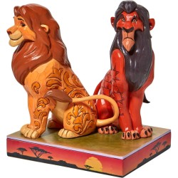 Enesco Disney The Lion King Proud and Petulant Simba and Scar Figurine - Thumbnail