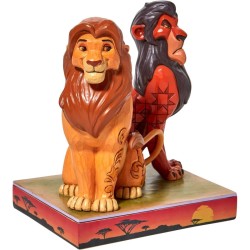 Enesco Disney The Lion King Proud and Petulant Simba and Scar Figurine - Thumbnail