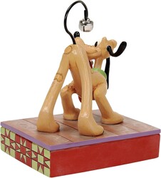 Enesco Disney Traditions Jim Shore Pluto Noel Jingle Çan Kuyruklu Heykel - Thumbnail