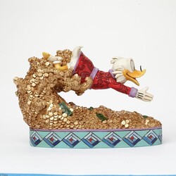 Enesco Disney Traditions Scrooge McDuck Figür Hazine Dalış - Thumbnail