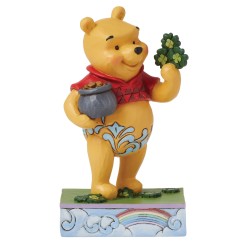 Enesco Disney Winnie the Pooh Lucky Ol Bear Figurine - Thumbnail
