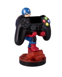 Exquisite - Captain America Dualsense Dualshock Oyun Kolu Kablo Tutucu Telefon Uyumlu Cable Guys