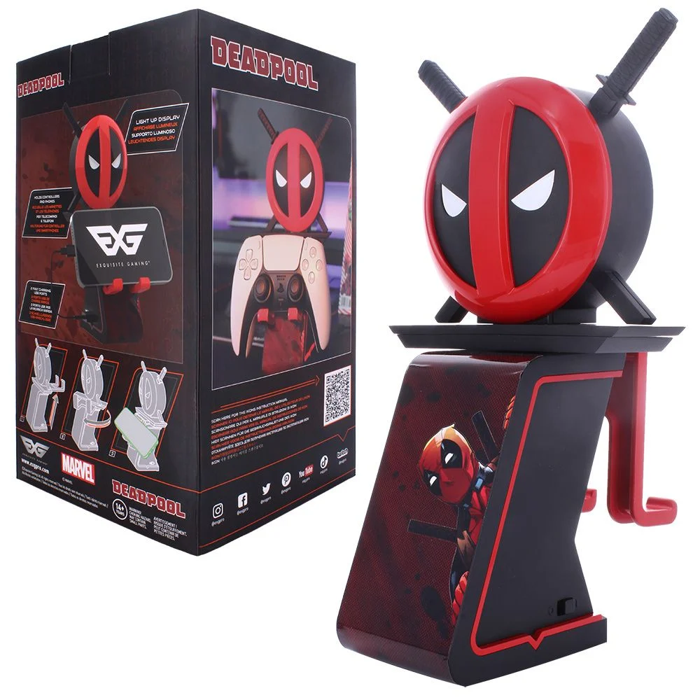 Marvel Deadpool Dualsense Dualshock Oyun Kolu Kablo Tutucu Telefon Uyumlu Lisanslı Orijinal - Thumbnail