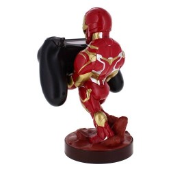 Iron Man Dualsense Dualshock Oyun Kolu Kablo Tutucu Telefon Uyumlu Cable Guys Lisanslı Orijinal - Thumbnail