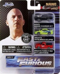 Fast and Furious 3 Pack Nano Figures - Thumbnail