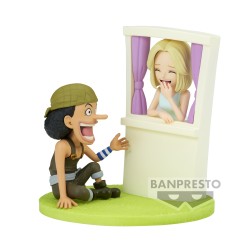 Banpresto WCF Log Stories One Piece 7 cm Usopp and Kaya Statue - Thumbnail