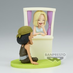 Banpresto WCF Log Stories One Piece 7 cm Usopp and Kaya Statue - Thumbnail