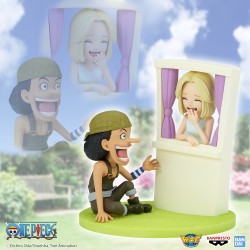 Banpresto WCF Log Stories One Piece 7 cm Usopp and Kaya Statue - Thumbnail