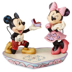 Enesco - Enesco Disney A Magical Moment Mickey Mouse Proposing Minnie