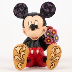 Enesco Disney Mickey with Flowers Mini Figurine - Thumbnail