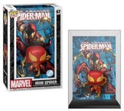 Funko - Funko Pop Figür Comic Cover Marvel the Amazing Spiderman Iron Spider Special Edition No 67