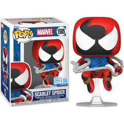 Funko - Funko Pop Figure Marvel Spiderman Scarlet Spiderman Swinging
