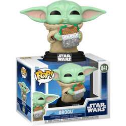 Funko Pop Figure Star Wars Mandalorian and Grogu Grogu with Snack No 841