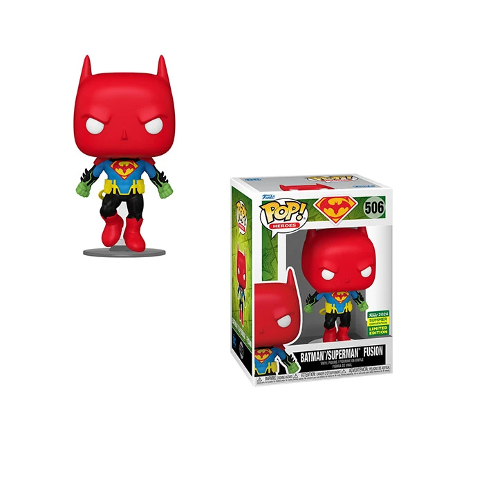 Funko Pop Figure Heroes DC Comics Batman Superman Fusion Convention Limited Edition