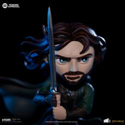 FIG IRON STUDIOS MINICO LORD OF THE RINGS ARAGORN STATUE - Thumbnail