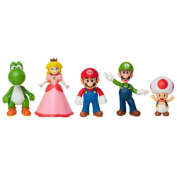Jakks - Jakks Super Mario 5li Figür Seti