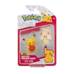 Jazwares - Jazwares Pokemon Battle 2'li Figür Seti Pikachu ve Alcremie