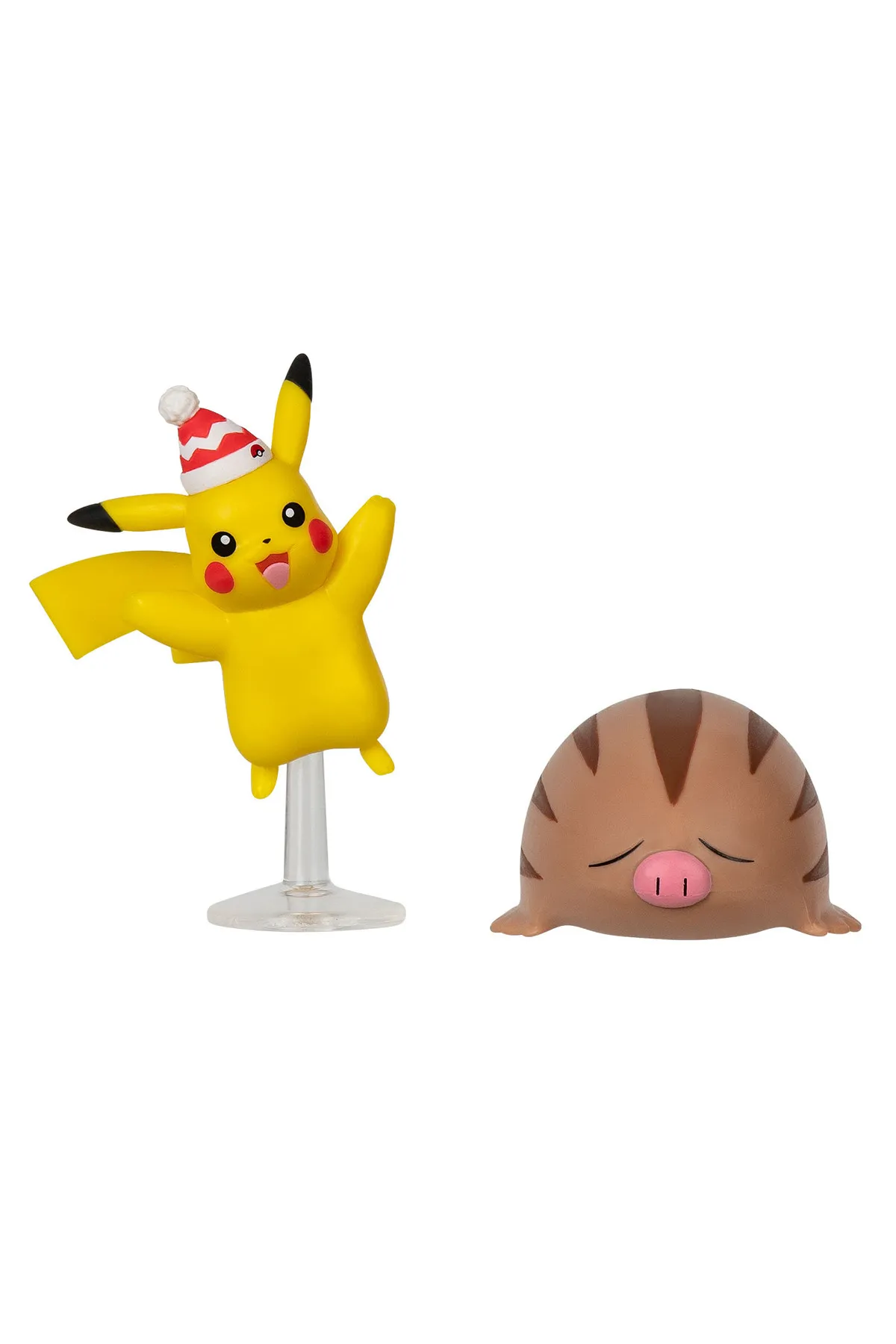 JAZWARES POKEMON BATTLE HOLIDAY PIKACHU AND SWINUB - Thumbnail