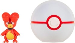 JAZWARES POKEMON CLIP N GO MAGBY AND PREMIER BALL - Thumbnail