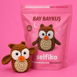 Selfiko Bay Baykuş Örgü Öğrenme Seti - Thumbnail