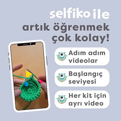 Selfiko Eşekcan Örgü Öğrenme Seti - Thumbnail