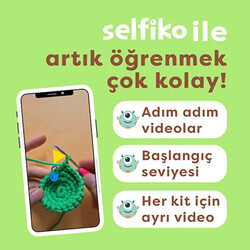 Selfiko Maymunko Örgü Öğrenme Seti - Thumbnail
