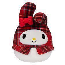 Squishmallows - SQUISHMALLOWS HELLO KITTY 20 CM RED PLAID
