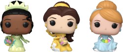 Funko 3-Pack Carrot Pocket Pop Disney Princess Cinderella Tiana Bella