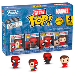 Funko - Funko Bitty Pop 4 Pack Marvel Spiderman Peter Parker