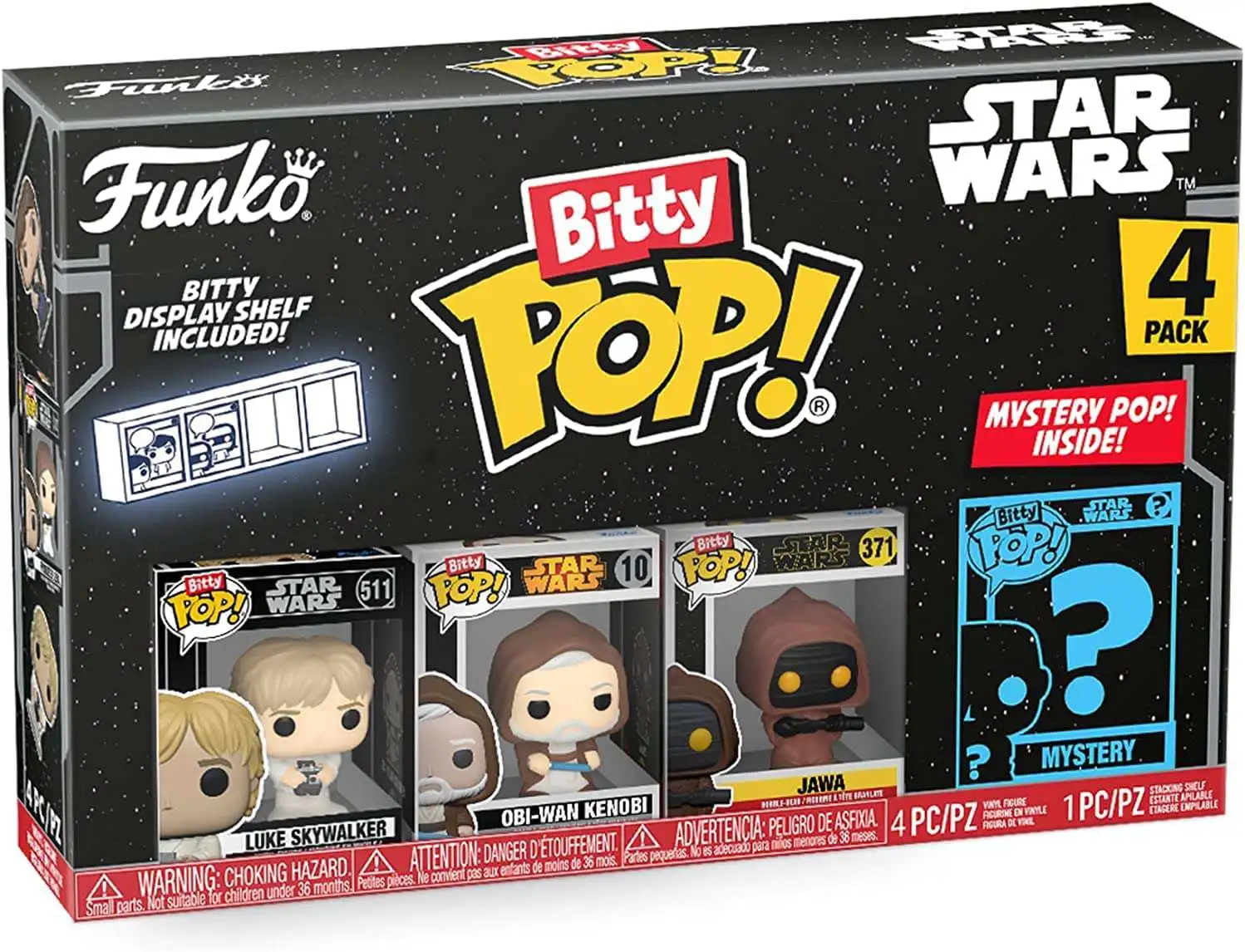 FUNKO BITTY POP 4 PACK STAR WARS LUKE - Thumbnail