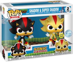 Funko - Funko Pop 2-Pack Games Sonic The Hedgehog Shadow & Syper Shadow Glows İn A Dark Special