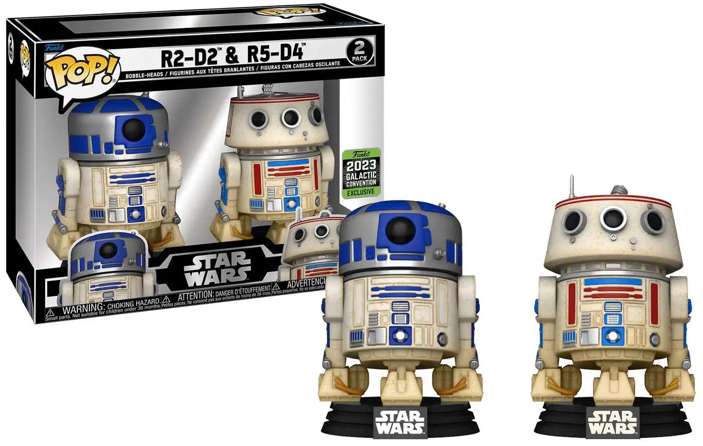  - Funko Pop 2 Pack Star Wars R2D2 and R5D4