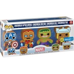 Pop 4 Pack Marvel Gingerbread Serisi - Captain America & Iron Man & Hulk & Thor Special Edition - Thumbnail