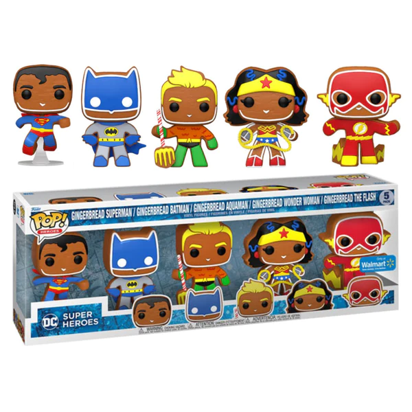 Funko - Pop 5 Pack Gingerbread DC Universe Figür Seti