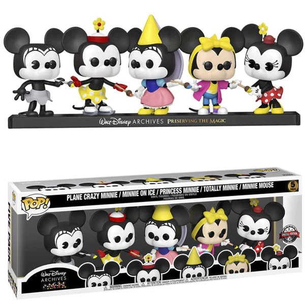  - Funko Pop 5 Pack Disney Archieves Mickey and Minnie