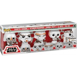 FUNKO POP 5 PACK STAR WARS HOLIDAY SNOWMAN SERIES - Thumbnail