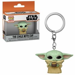 Funko Anahtarlık - The Mandalorian, The Child W/cup