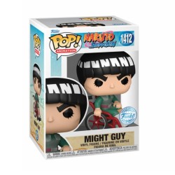 FUNKO POP ANIME NARUTO SHIPPUDEN MIGHT GUY WHITE CHROME SPECIAL EDITION - Thumbnail