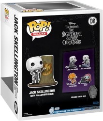 POP Deluxe Figür: The Nightmare Before Christmas 30th - Jack with Hallowen Door Town - Thumbnail