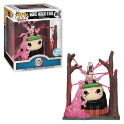 Funko - Pop Deluxe: Demon Slayer Kimetsu No Yalba Nezuko Kamado İn Web Glows İn The Dark