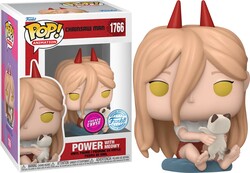 - Funko Pop Figür Chainsaw Man Power with Meowy Limited Flocked Chase Edition