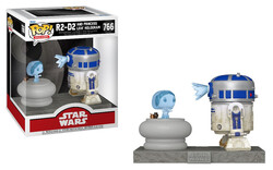 Funko - Funko Pop Figür Deluxe Star Wars R2D2 Princess Leia Hologram No 766