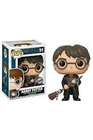 Funko Pop Figür Harry Potter: Harry with Firebolt & Feather (Exc) - Thumbnail