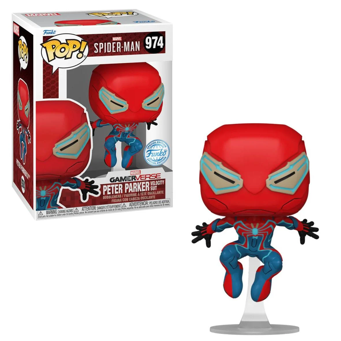 Funko Pop Figür Marvel Gameverse Spiderman 2 Peter Parker Velocity Suit