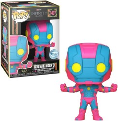 Funko Pop Figür Marvel Iron Man MKV Blacklight Special Edition No 1407