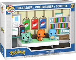 Funko Pop Figür Moments Deluxe Pokemon Starters Charmander Squirtle Bulbasaur - Thumbnail