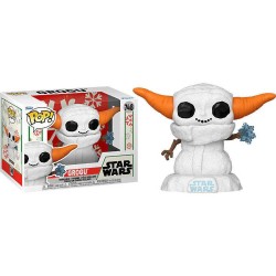 Funko - Funko Pop Figür Star Wars Holiday Snowman Grogu