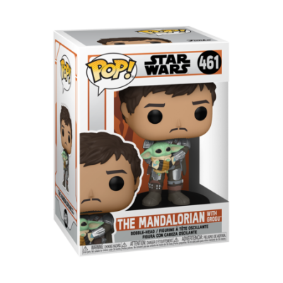 Funko Pop Figür: Star Wars: Mandalorian- Mando Holding Child - Thumbnail